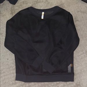 Lucy Mesh Black Pullover